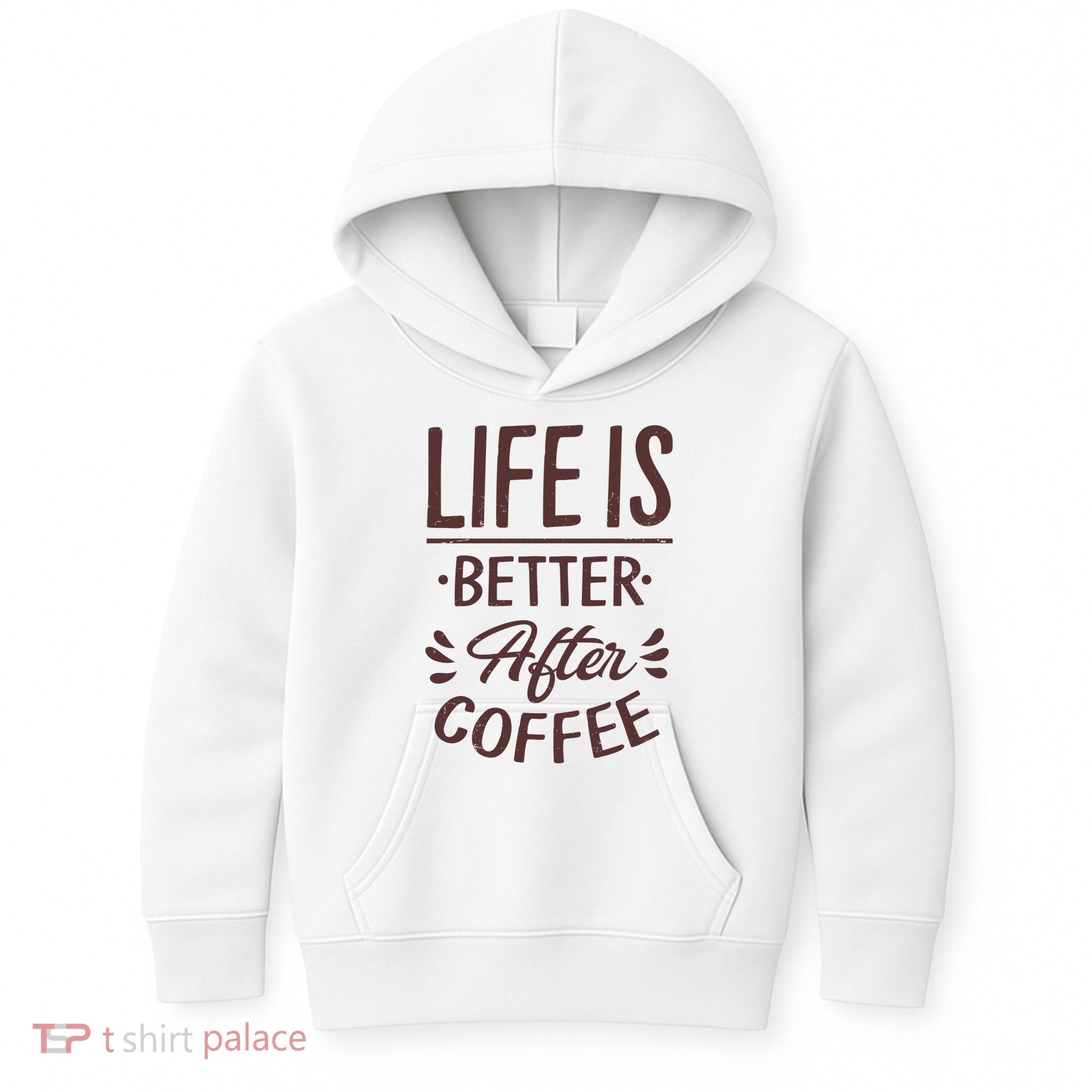 Life Is Better After Coffee Kids Hoodie