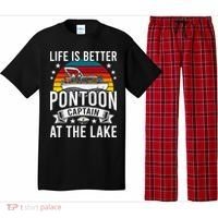 Life Is Better At The Lake Pontoon Boat Pontooning Gift Pajama Set thumb 0