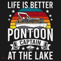 Life Is Better At The Lake Pontoon Boat Pontooning Gift Women's Hoodie thumb 2