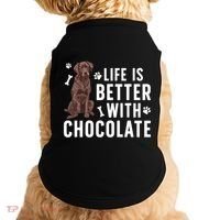 Life Is Better Chocolate Labrador Owner Chocolate Lab Lover Doggie Tank thumb 0