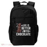 Life Is Better Chocolate Labrador Owner Chocolate Lab Lover Backpack thumb 0