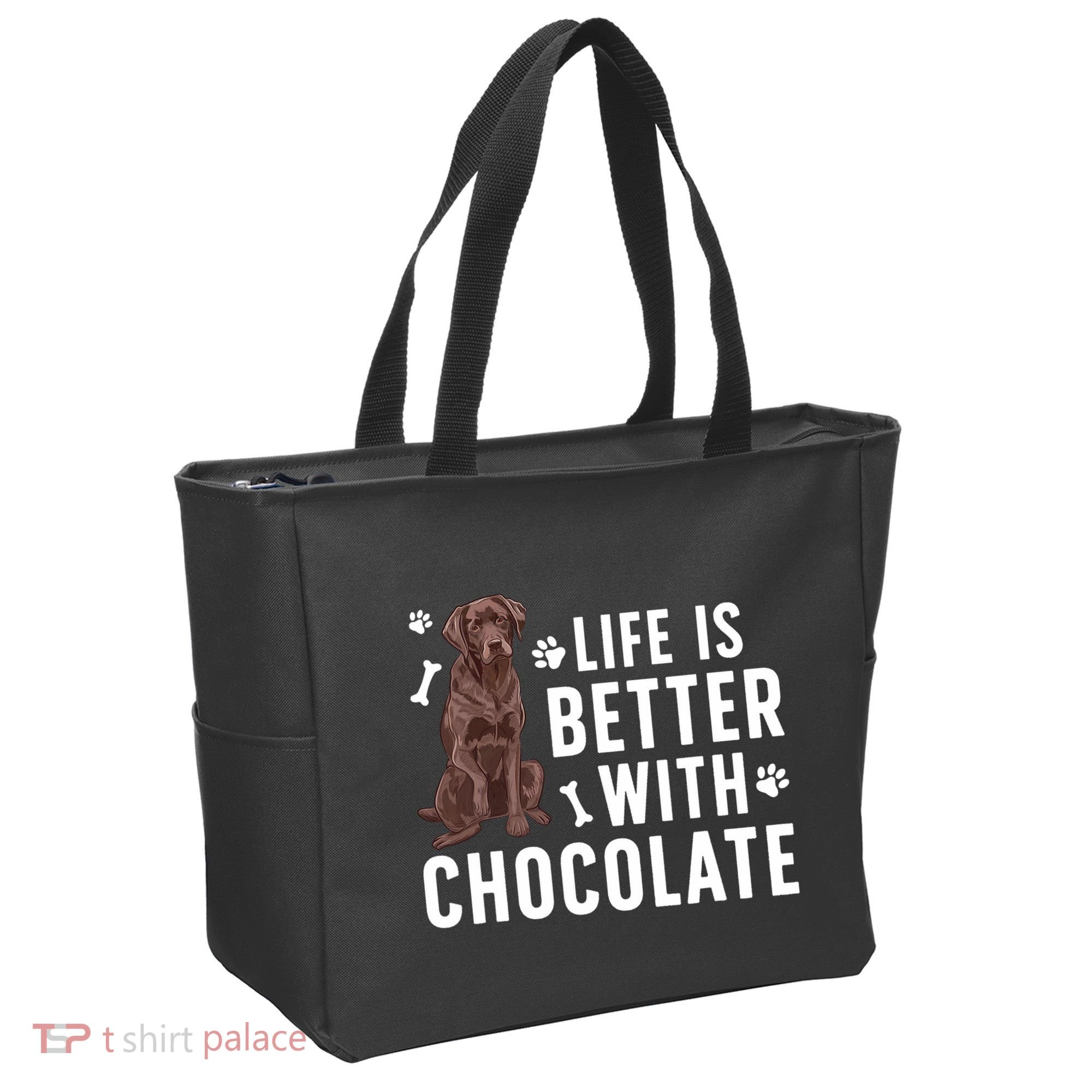 Life Is Better Chocolate Labrador Owner Chocolate Lab Lover Tote Bag