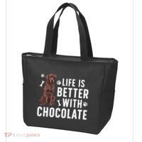 Life Is Better Chocolate Labrador Owner Chocolate Lab Lover Tote Bag thumb 3