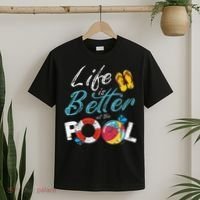 Life is better at the Pool Vacation T-Shirt thumb 2