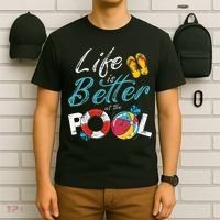 Life is better at the Pool Vacation T-Shirt thumb 6