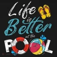 Life is better at the Pool Vacation Bucket Hat thumb 4