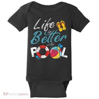 Life is better at the Pool Vacation Baby Bodysuit