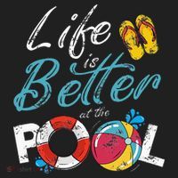 Life is better at the Pool Vacation Hat thumb 2