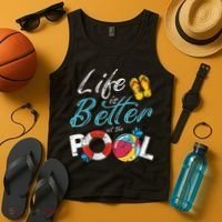 Life is better at the Pool Vacation Tank Top thumb 4