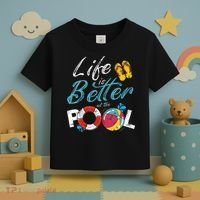 Life is better at the Pool Vacation Toddler T-Shirt thumb 3
