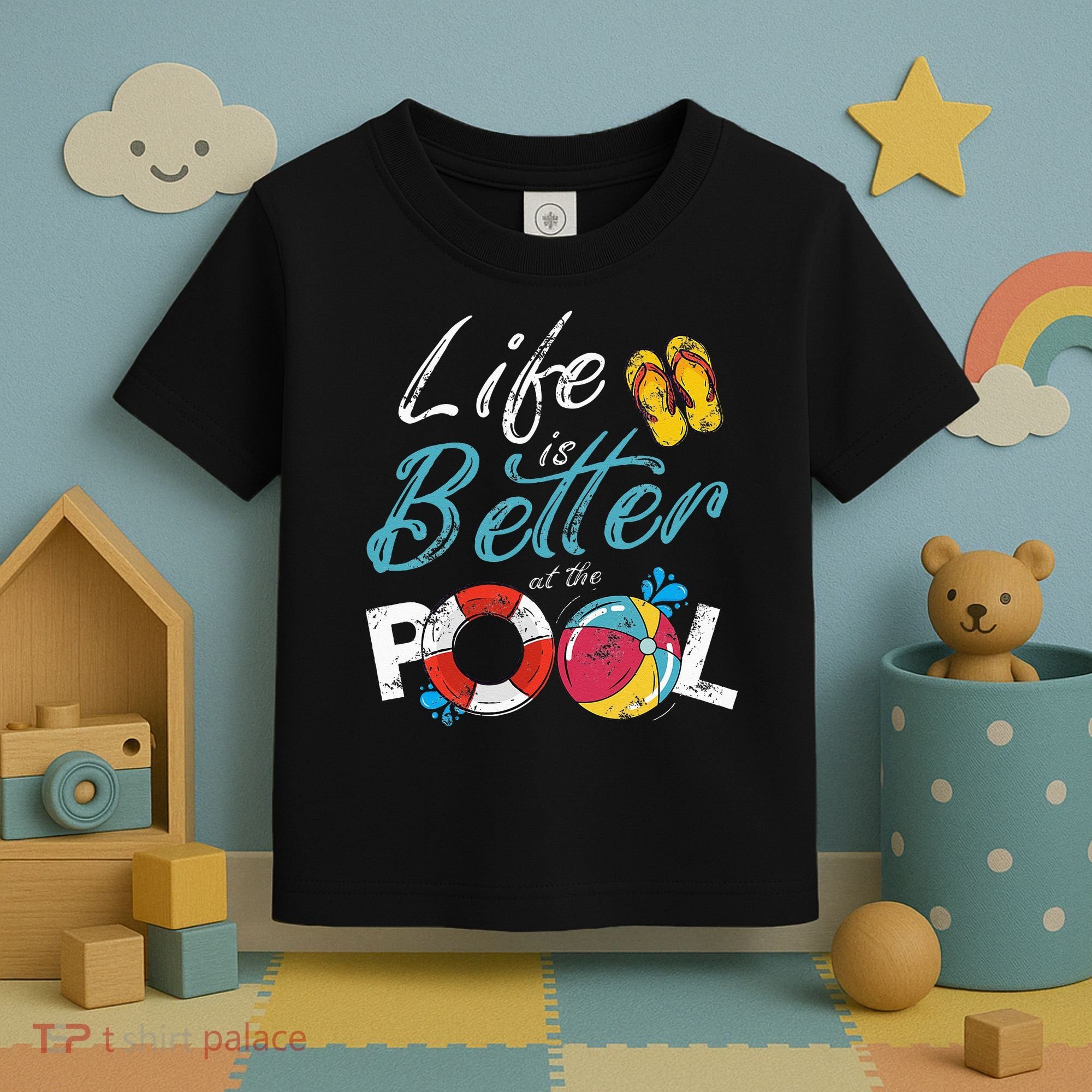 Life is better at the Pool Vacation Toddler T-Shirt