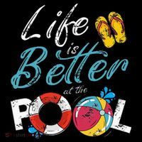 Life is better at the Pool Vacation Visor thumb 3