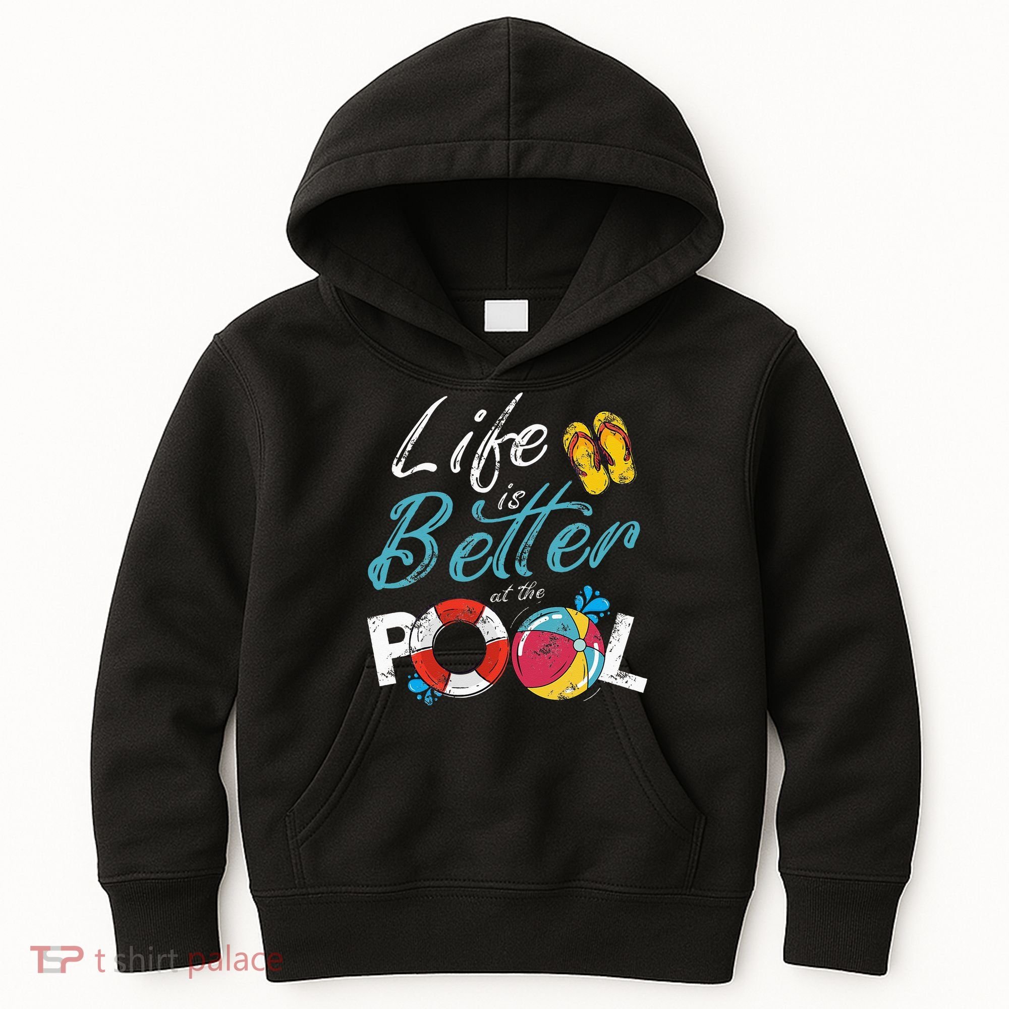 Life is better at the Pool Vacation Kids Hoodie