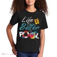 Life is better at the Pool Vacation Kids T-Shirt thumb 2