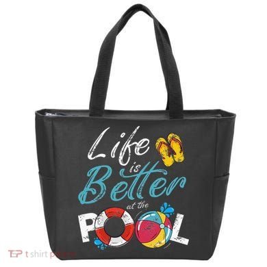 Life is better at the Pool Vacation Tote Bag