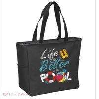 Life is better at the Pool Vacation Tote Bag thumb 2