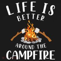 Life Is Better Around The Campfire Camping Accessories Gear Apron thumb 3