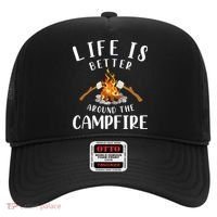 Life Is Better Around The Campfire Camping Accessories Gear Hat thumb 0