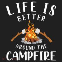 Life Is Better Around The Campfire Camping Accessories Gear Hat thumb 2