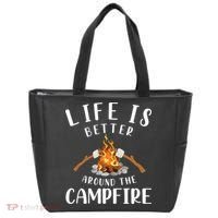 Life Is Better Around The Campfire Camping Accessories Gear Tote Bag thumb 0