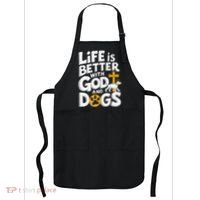 Life Is Better With God And Dogs Apron thumb 0