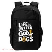 Life Is Better With God And Dogs Backpack thumb 0