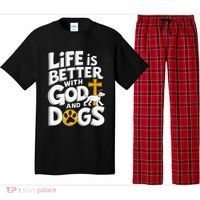 Life Is Better With God And Dogs Pajama Set thumb 0