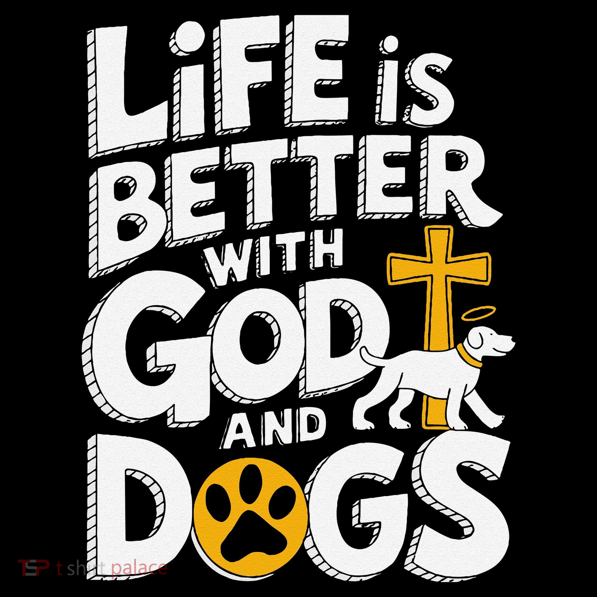 Life Is Better With God And Dogs Baby Bodysuit