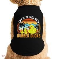 Life Is Better With Rubber Ducks Rubber Duck Gift Doggie Tank thumb 0