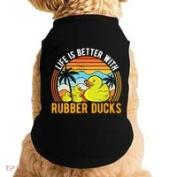 Life Is Better With Rubber Ducks Rubber Duck Gift Doggie Tank thumb 0