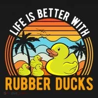 Life Is Better With Rubber Ducks Rubber Duck Gift Bucket Hat thumb 4