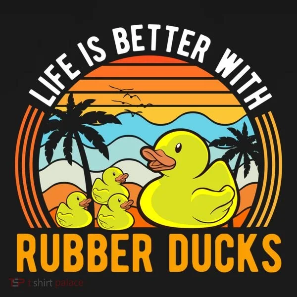 Life Is Better With Rubber Ducks Rubber Duck Gift Bucket Hat