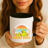 Life Is Better With Rubber Ducks Rubber Duck Gift Coffee Mug thumb 3