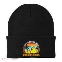 Life Is Better With Rubber Ducks Rubber Duck Gift Beanie thumb 0