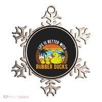 Life Is Better With Rubber Ducks Rubber Duck Gift Ornament thumb 0