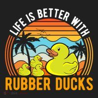 Life Is Better With Rubber Ducks Rubber Duck Gift Hat thumb 2