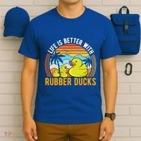 Life Is Better With Rubber Ducks Rubber Duck Gift T-Shirt thumb 6