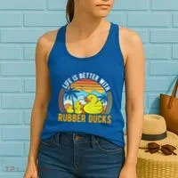 Life Is Better With Rubber Ducks Rubber Duck Gift Women's Tank Top thumb 2