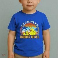 Life Is Better With Rubber Ducks Rubber Duck Gift Toddler T-Shirt thumb 2