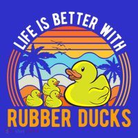 Life Is Better With Rubber Ducks Rubber Duck Gift Women's Long Sleeve Shirt thumb 2