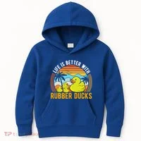 Life Is Better With Rubber Ducks Rubber Duck Gift Kids Hoodie thumb 0