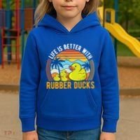 Life Is Better With Rubber Ducks Rubber Duck Gift Kids Hoodie thumb 3