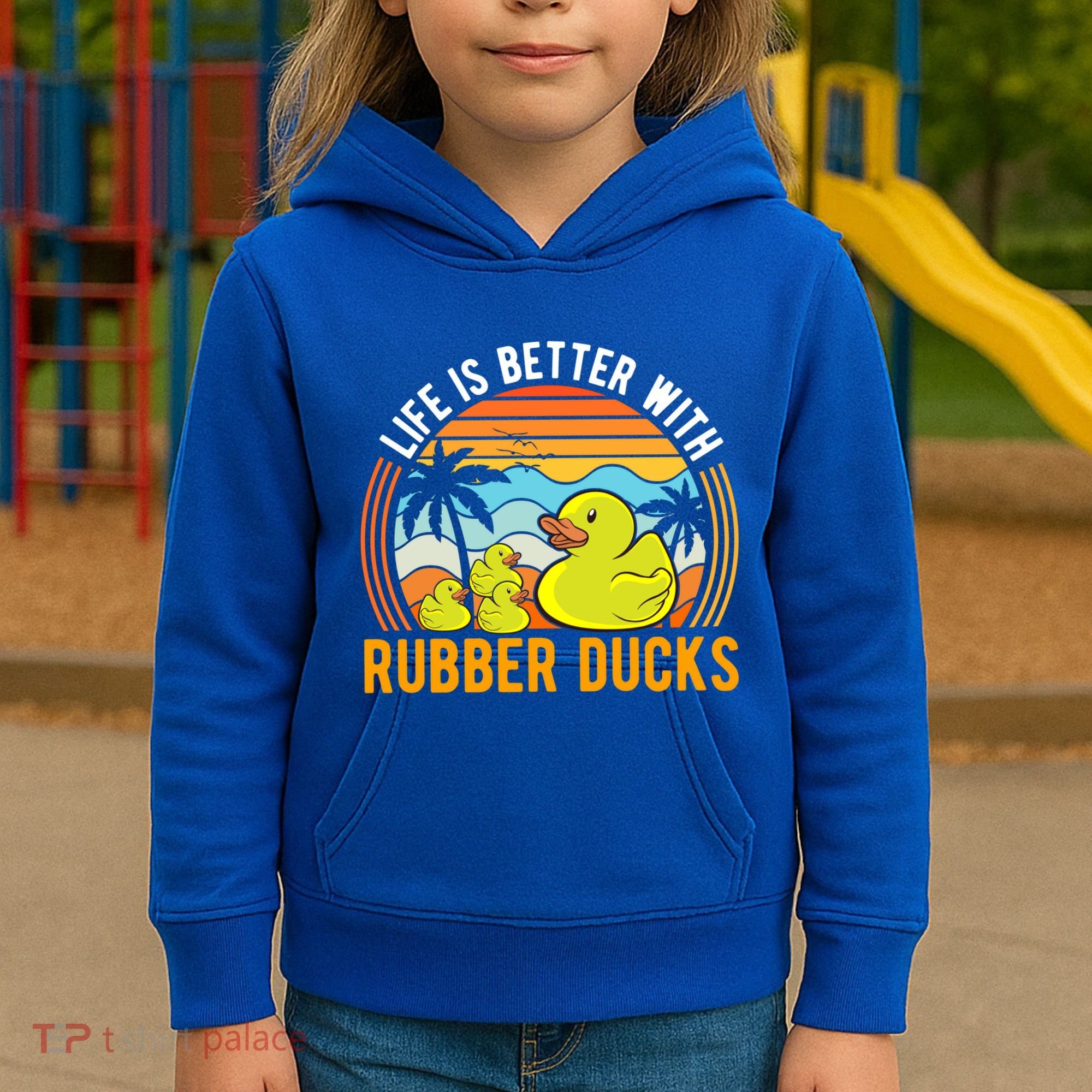 Life Is Better With Rubber Ducks Rubber Duck Gift Kids Hoodie