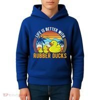 Life Is Better With Rubber Ducks Rubber Duck Gift Kids Hoodie thumb 4