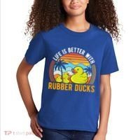 Life Is Better With Rubber Ducks Rubber Duck Gift Kids T-Shirt thumb 2
