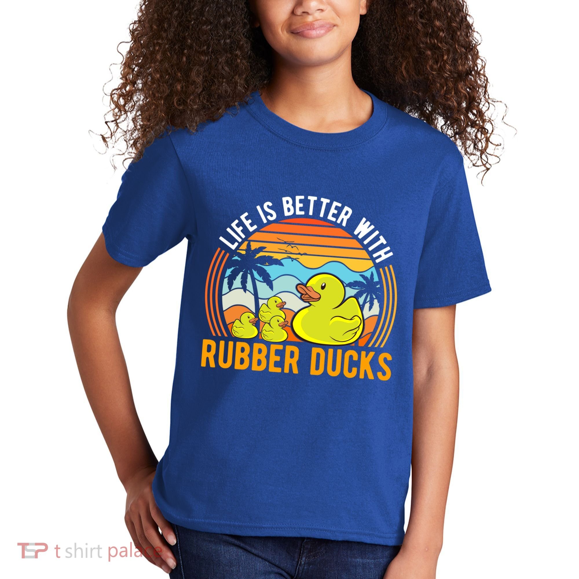 Life Is Better With Rubber Ducks Rubber Duck Gift Kids T-Shirt