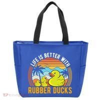 Life Is Better With Rubber Ducks Rubber Duck Gift Tote Bag thumb 0