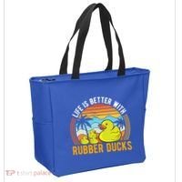 Life Is Better With Rubber Ducks Rubber Duck Gift Tote Bag thumb 2
