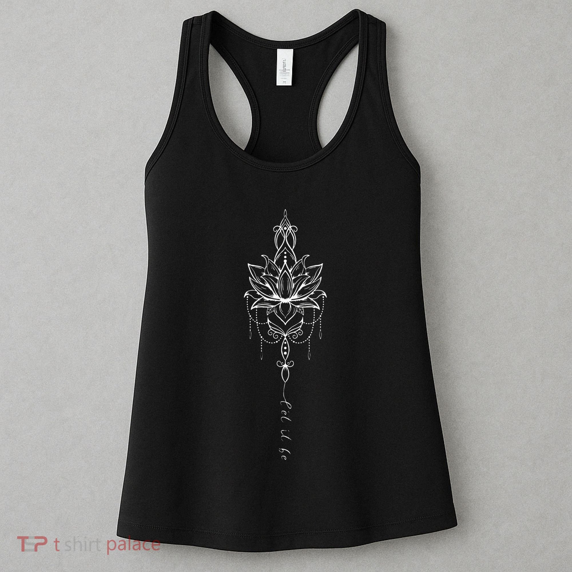 Let It Be Lotus Flower Mandala Boho Meditation Yoga Women Women's Tank Top