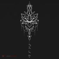 Let It Be Lotus Flower Mandala Boho Meditation Yoga Women Women's T-Shirt thumb 6